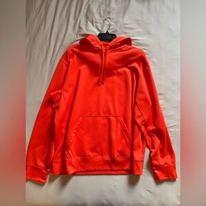 Men’s Orange Nike Therma Fit Hoodie Size Large
